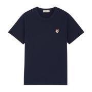 Blå Fox Head Patch Classic Tee-Shirt