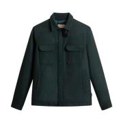 Alaskan Wool Overshirt Pine Green