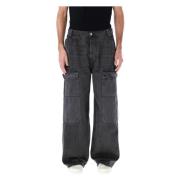 Svart Worker Baggy Jeans