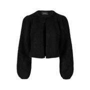 Chunky Svart Cardigan Amelia Stil