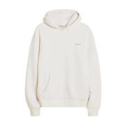 Ecru Regular Hoodie med Kengurulomme