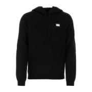 Sort ullblandet sweatshirt