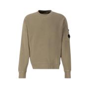 Diagonal Fleece Crewneck Sweatshirt - Grønn