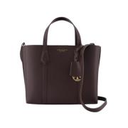 Burgunder Skinn Shopper Bag