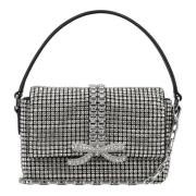 Rhinestone Micro Bag Sølv Håndveske