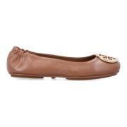 Elegant Lukkede Ballettflats Royal Tan