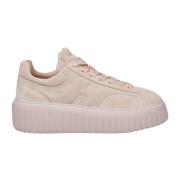 Rosa Sneakers med preget side H