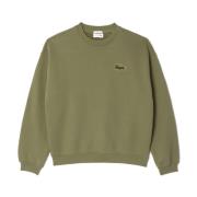 Løs Passform Badge Sweatshirt (Grønn Khaki)