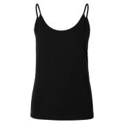 Sort Ermeløs Tank Top