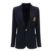 Slim-fit double-knit blazer med slag