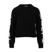 Svart Crewneck Genser