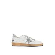 Stjerne Skinn Sneakers med Glitrende Spoiler