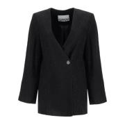 Teksturert Jacquard Blazer