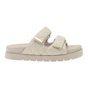 Chunky Slip-On Sandal med Justerbare Stropper