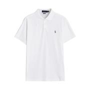 Hvit Slim Fit Pima Polo Skjorte