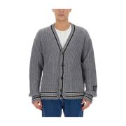 Italiensk Ullblanding V-hals Cardigan