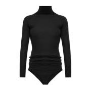 Ull høyhalset bodysuit