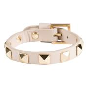 Leather Stud Bracelet Sand