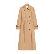 Brun Ullblanding Trenchcoat