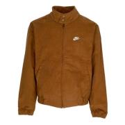 Corduroy Harrington Jakke British Tan/White