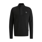 Half Zip Strikket Turtleneck Genser