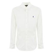 Hvit Button-Down Skjorte Slim Fit