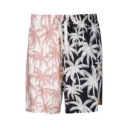 Multifarget Patchwork Palms Shorts