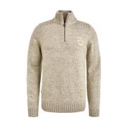 Tykk Strikket Pullover R-Hals Genser