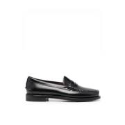 Burgunder Skinnloafers Slip-On Design