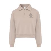 Beige Bomull Kron Polo Skjorte