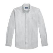 Stripete Oxford Skjorte Custom Fit Uni Pine/White