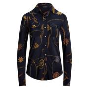 Slim Fit Belting-Print Jersey Shirt