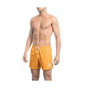 Oransje Badeshorts med Frontprint