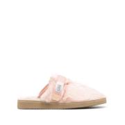 Rosa Faux-Fur Slip-On Sandaler