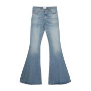 Slitt Wide Leg Denim Jeans