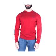 Brodert Bomull Crewneck Genser