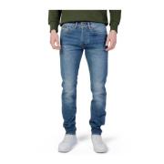 Slim bomull jeans med elastan