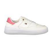 Hvit Polyester Casual Sneaker Kvinner