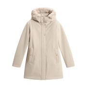 Stilig Oxford Tan Parka for kvinner