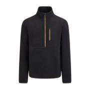 Half Zip Fleece Genser Svart Herre