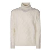 Hvit Turtleneck Sweater