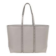 Grå Rockstud Tote Bag