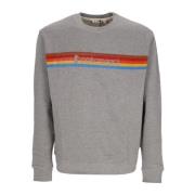 Retrostil Crewneck Sweatshirt Lysegrå