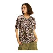 Feminin Bluse med 1/2 Ermer