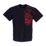 Skull Tee Svart/Rød Kortermet