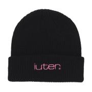 Rutenett Beanie Lue Svart