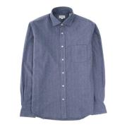 Flanell Herringbone Casual Skjorte