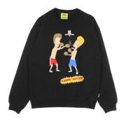 Beavis & Butthead Crewneck Sweatshirt Svart