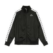 Slim Herre Track Jacket Svart/Hvit