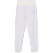 Melert Bomullsblanding Panel Joggers